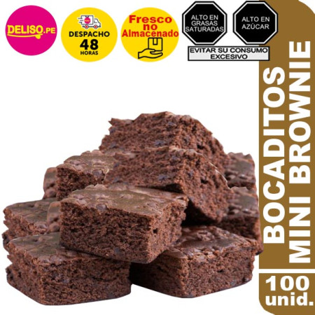 Mini Brownies x 100 unid. Mini Brownies x 100 unid.