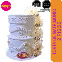 Torta Matrimonio 2 Pisos