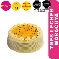 Torta tres leches Maracuya 18 porciones