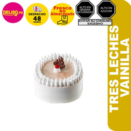 Torta 3 leches  Vainilla 5 porciones